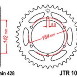 JT Rear Sprockets R/W 1067-52