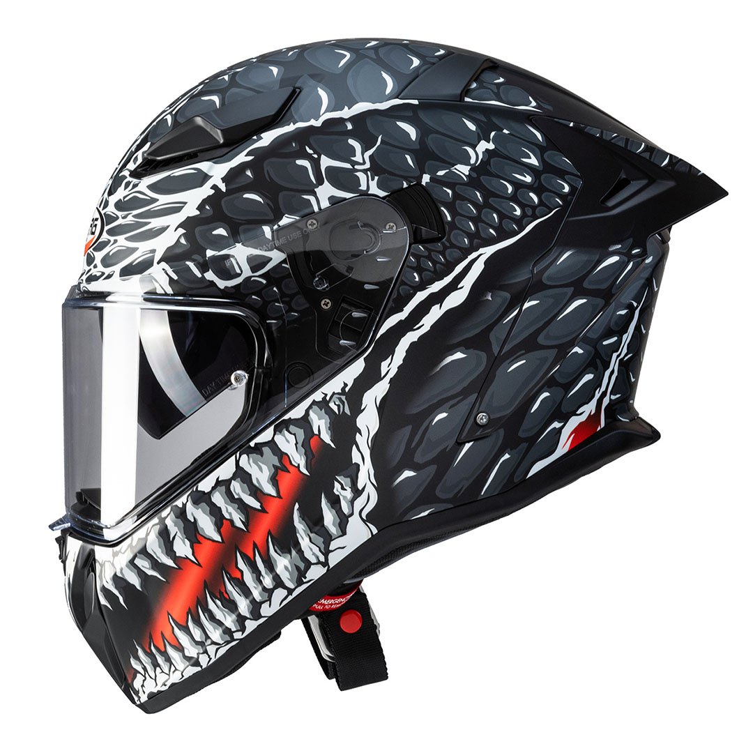 Caberg Drift Evo II Crok Matt Black/Anthracite/Red Full Face Motorcycle Helmet