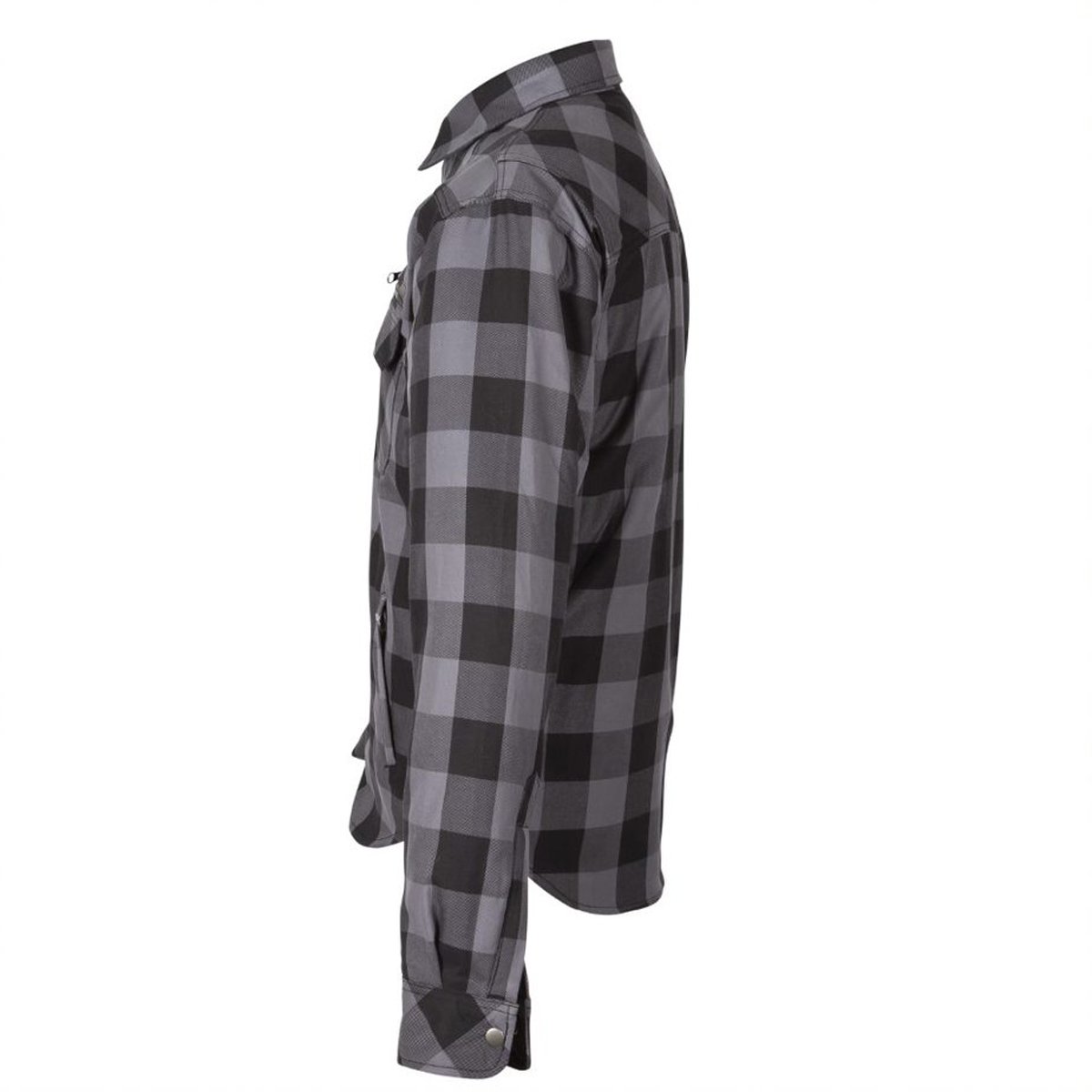 Spada Maine CE Jacket Black And Grey Check Shirt - Image 3