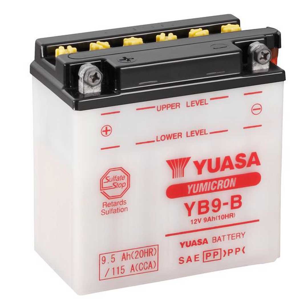 Yuasa Batteries YB9-B (CP) With Acid
