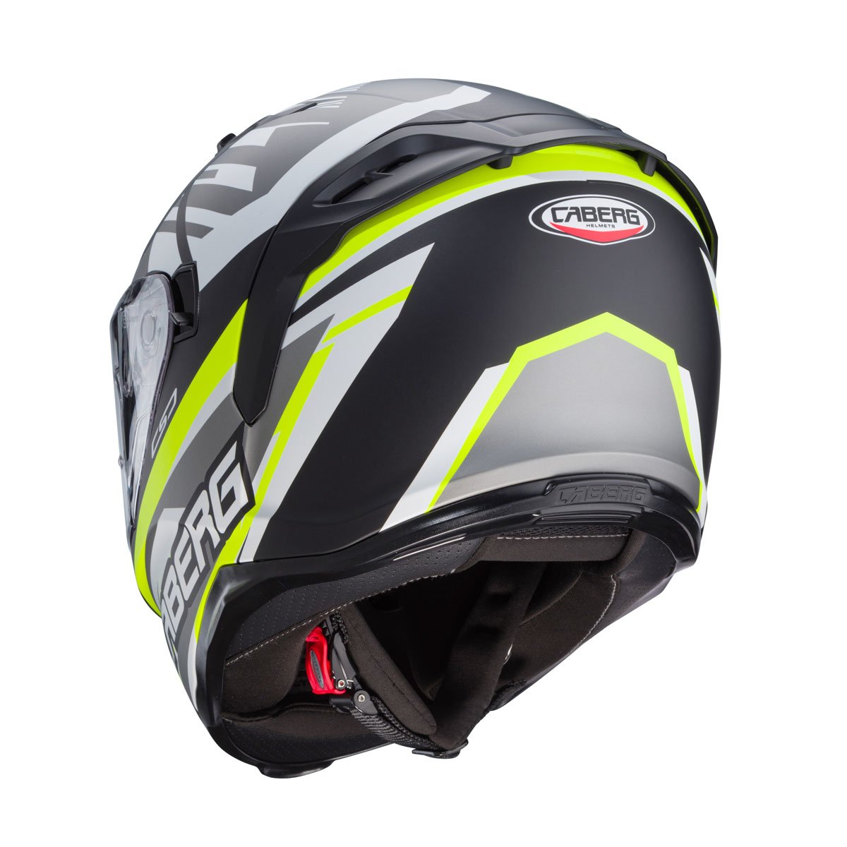 Caberg Avalon X Kira Matt Black/Grey/Yellow Helmet - Image 3