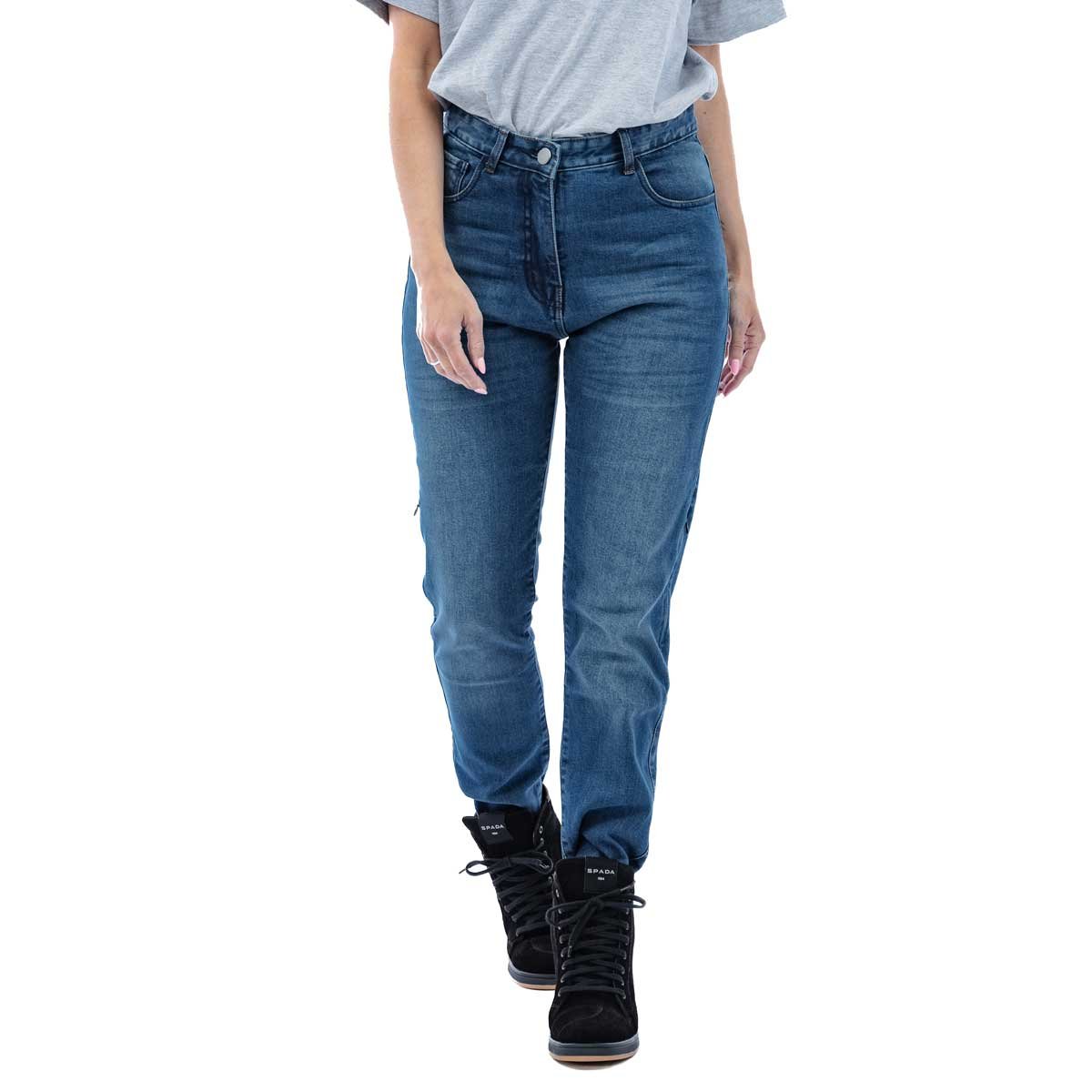 Spada Drifter CE Ladies Jeans Short Leg Washed Blue - Image 5