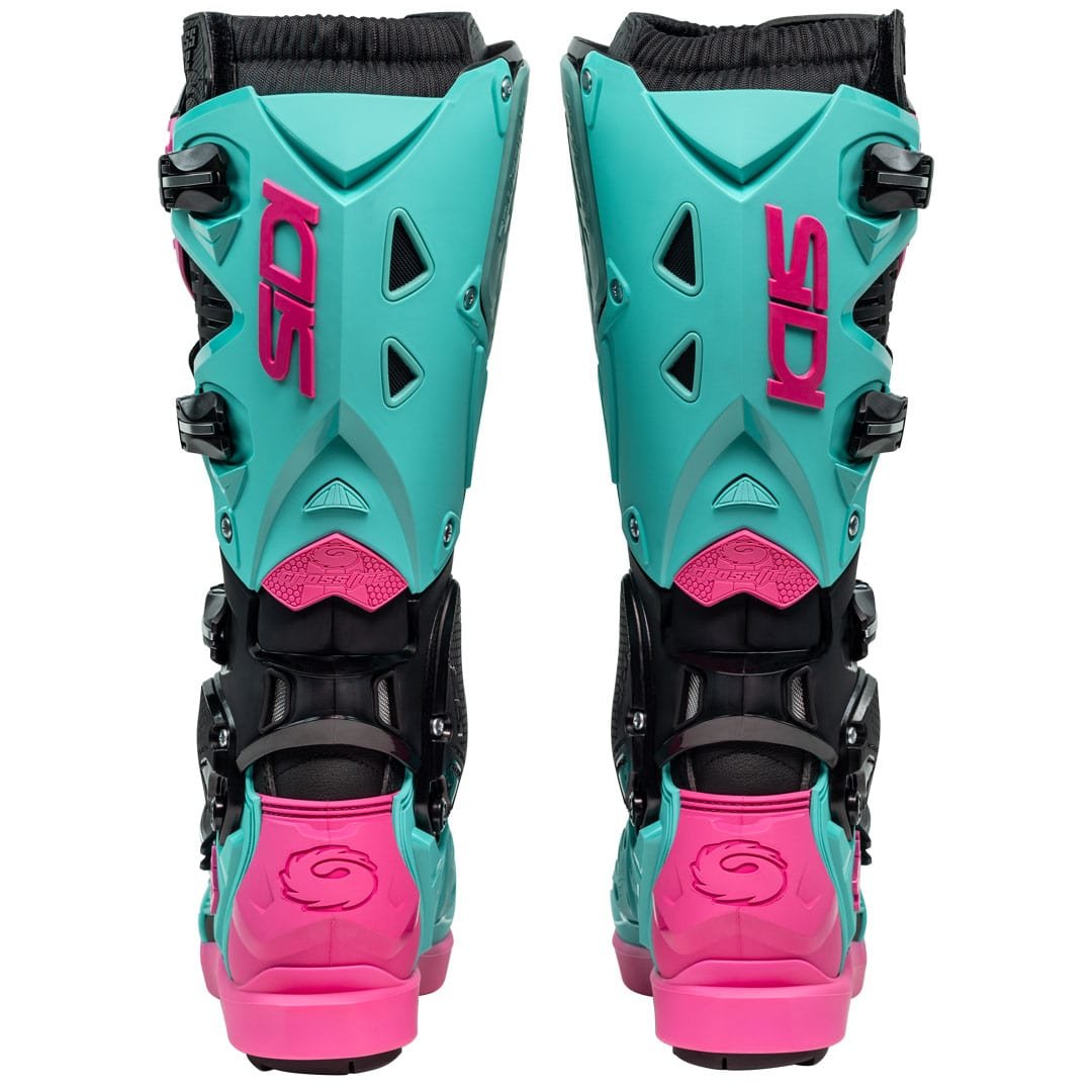 Sidi Crossfire 3 SRS CE Boots Black/Mint/Pink - Image 4