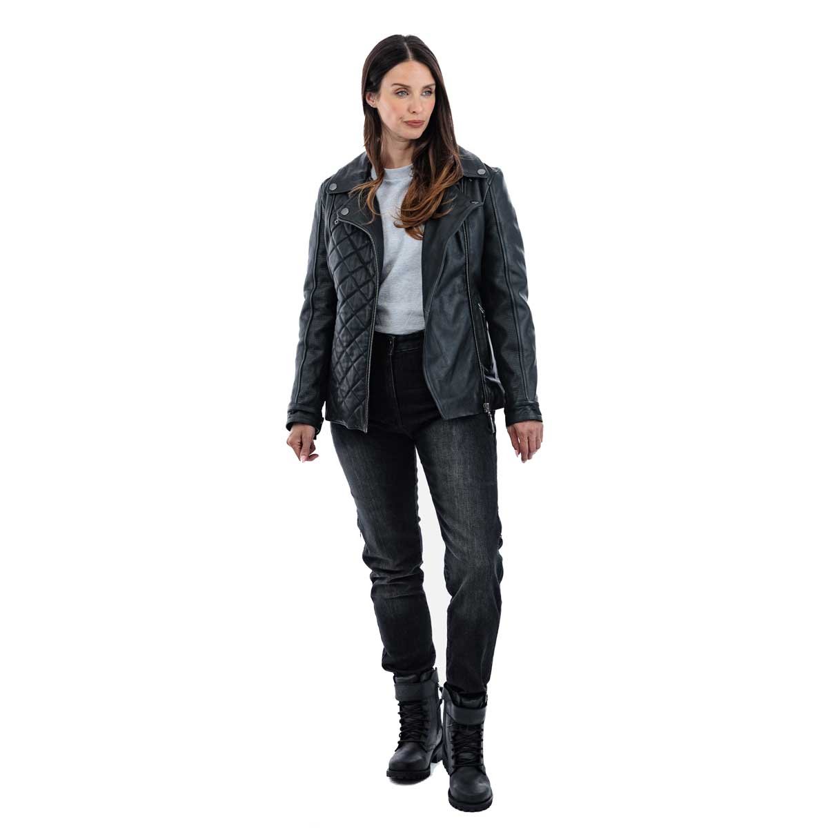 Spada Lancer Leather CE Ladies Jacket Black - Image 10