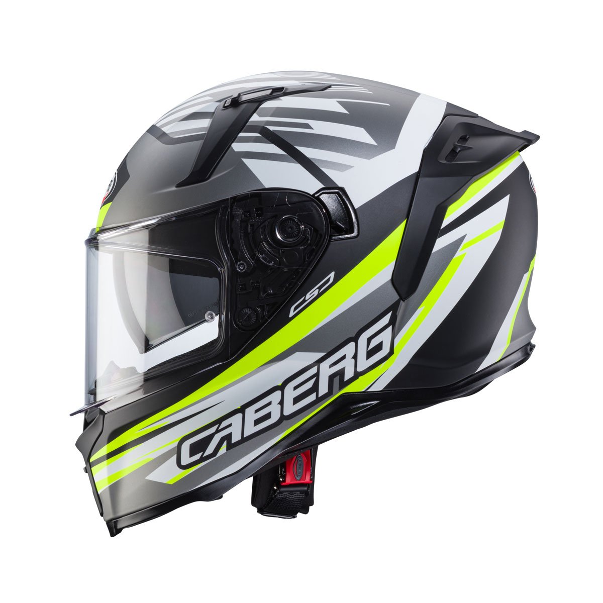 Caberg Avalon X Kira Matt Black/Grey/Yellow Helmet - Image 2