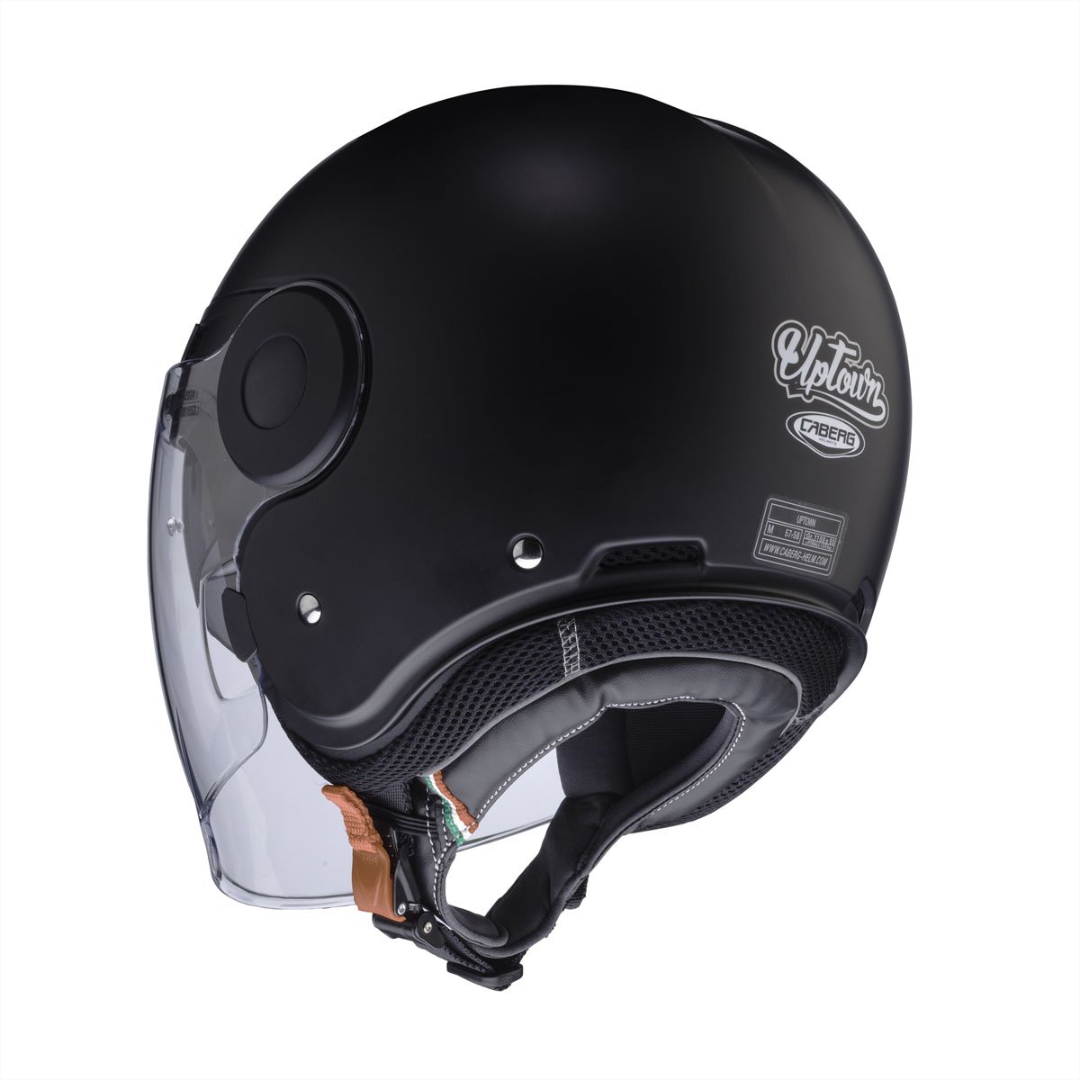 Caberg Uptown Matt Black Full Face Motorcycle Helmet S/O - Image 3