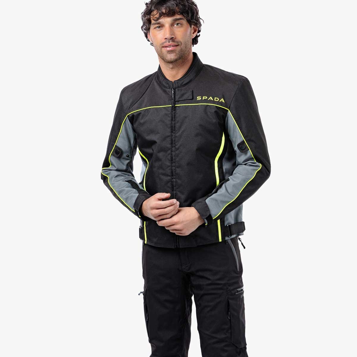 Spada Pace Rev.2 CE WP Jacket Black/Grey/Fluo - Image 6