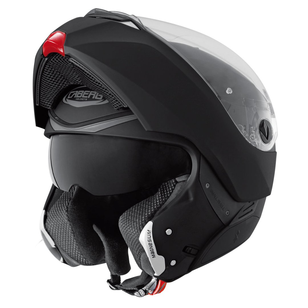 Caberg Modus Matt Black Flip Up Motorcycle Helmet - Image 2