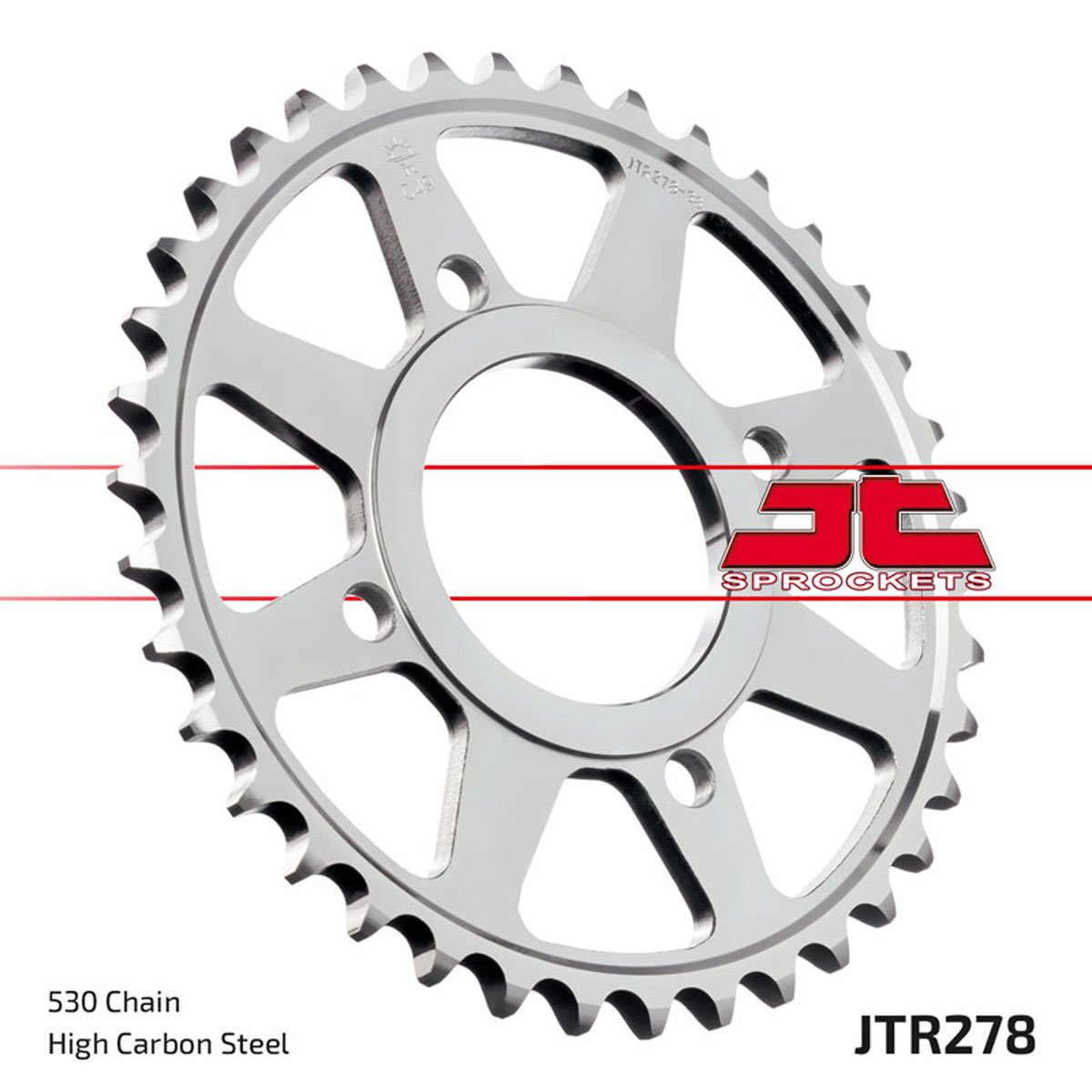 JT Rear Sprockets R/W 278-38T HON - Image 2