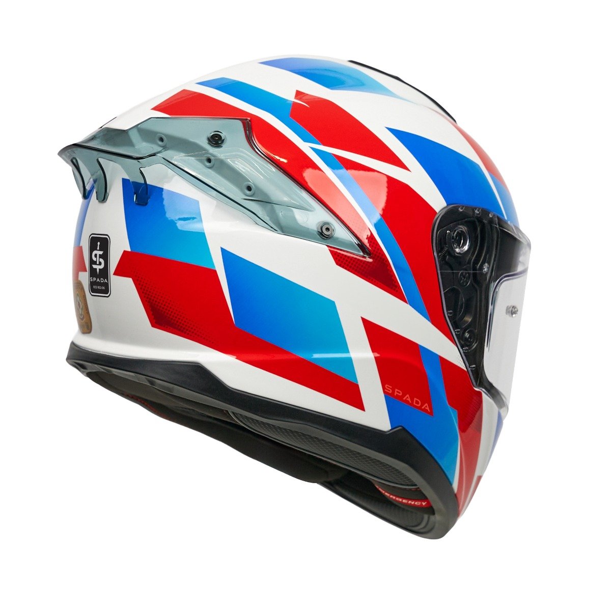 Spada Blade Sabre White/Blue/Red Helmet - Image 6