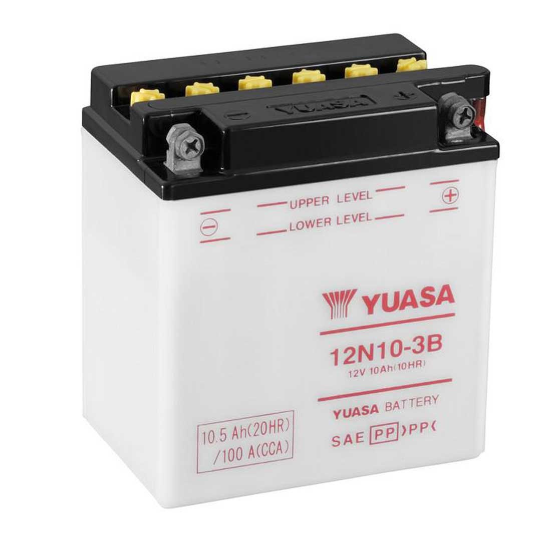 Yuasa Batteries 12N10-3B (CP) With Acid