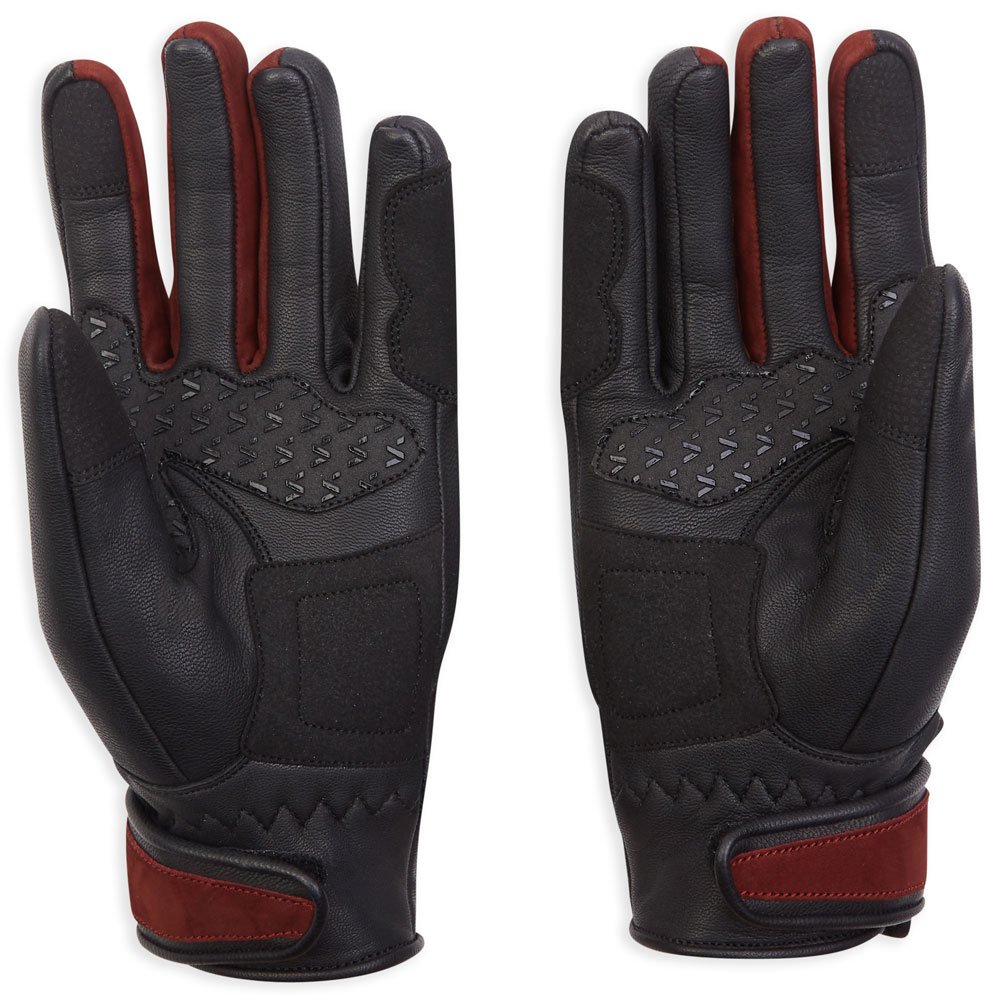 Spada Bennett CE Ladies Leather Gloves Black Burgundy - Image 2