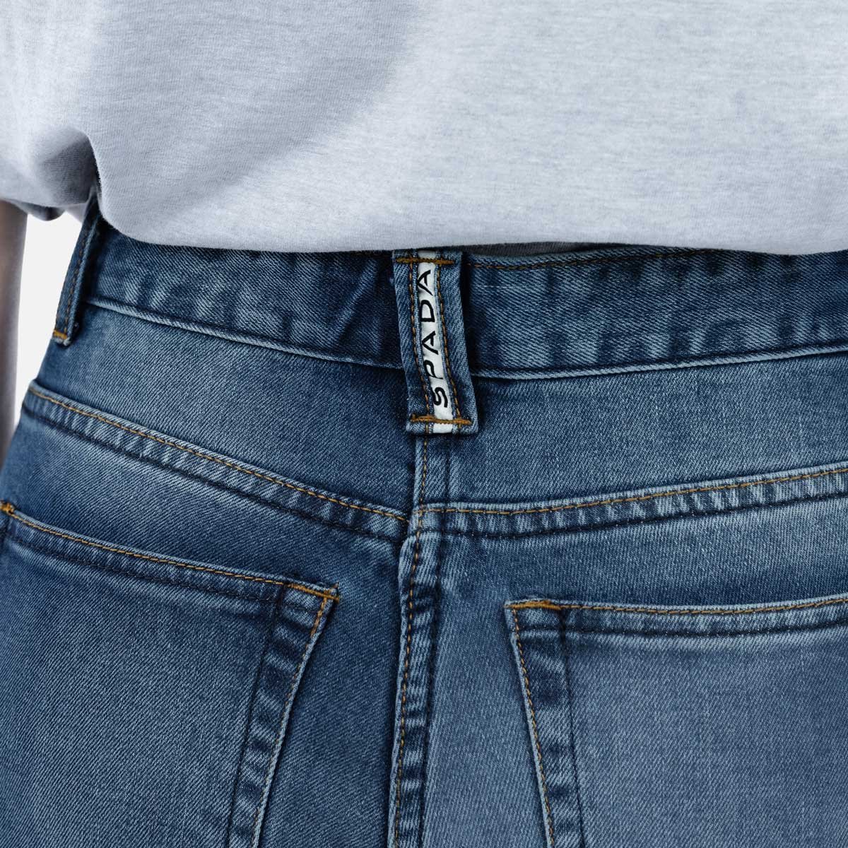 Spada Drifter CE Ladies Jeans Short Leg Washed Blue - Image 8