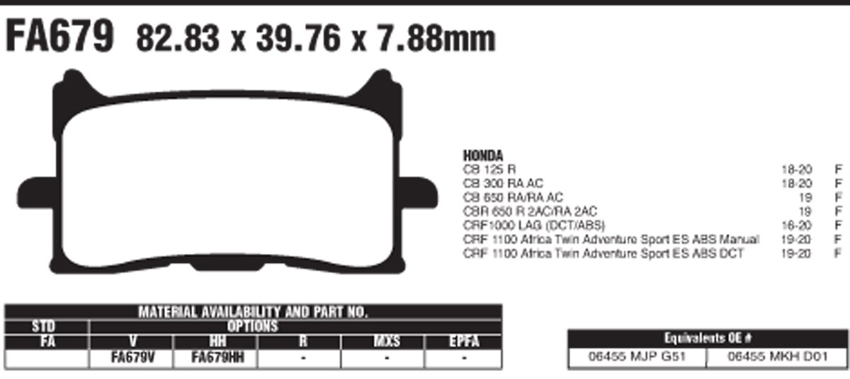 EBC Brake Pads FA679HH - Image 2