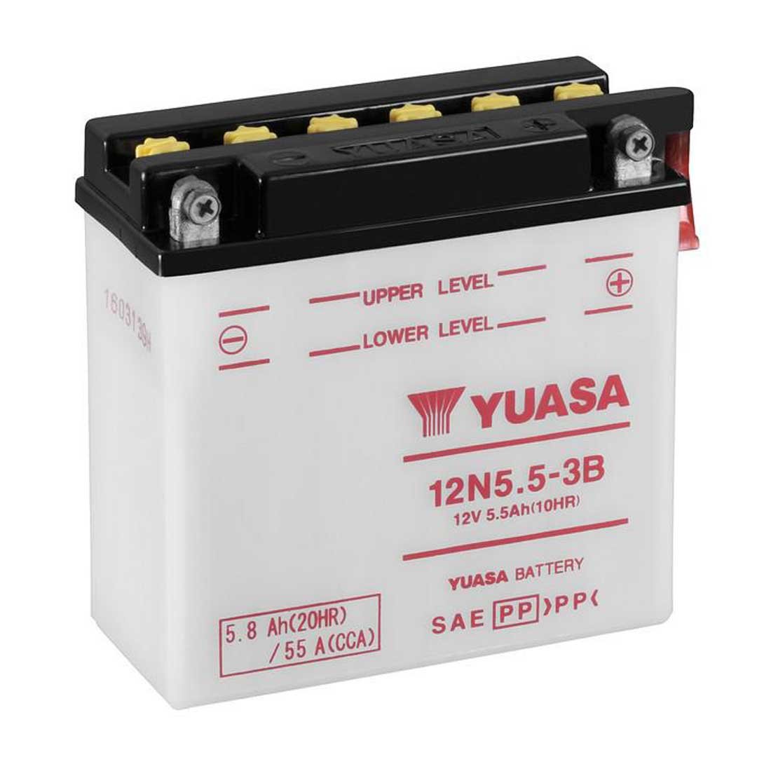Yuasa Batteries 12N5-5-3B (CP) With Acid