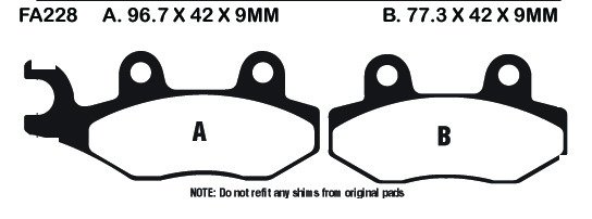 EBC Brake Pads FA228HH