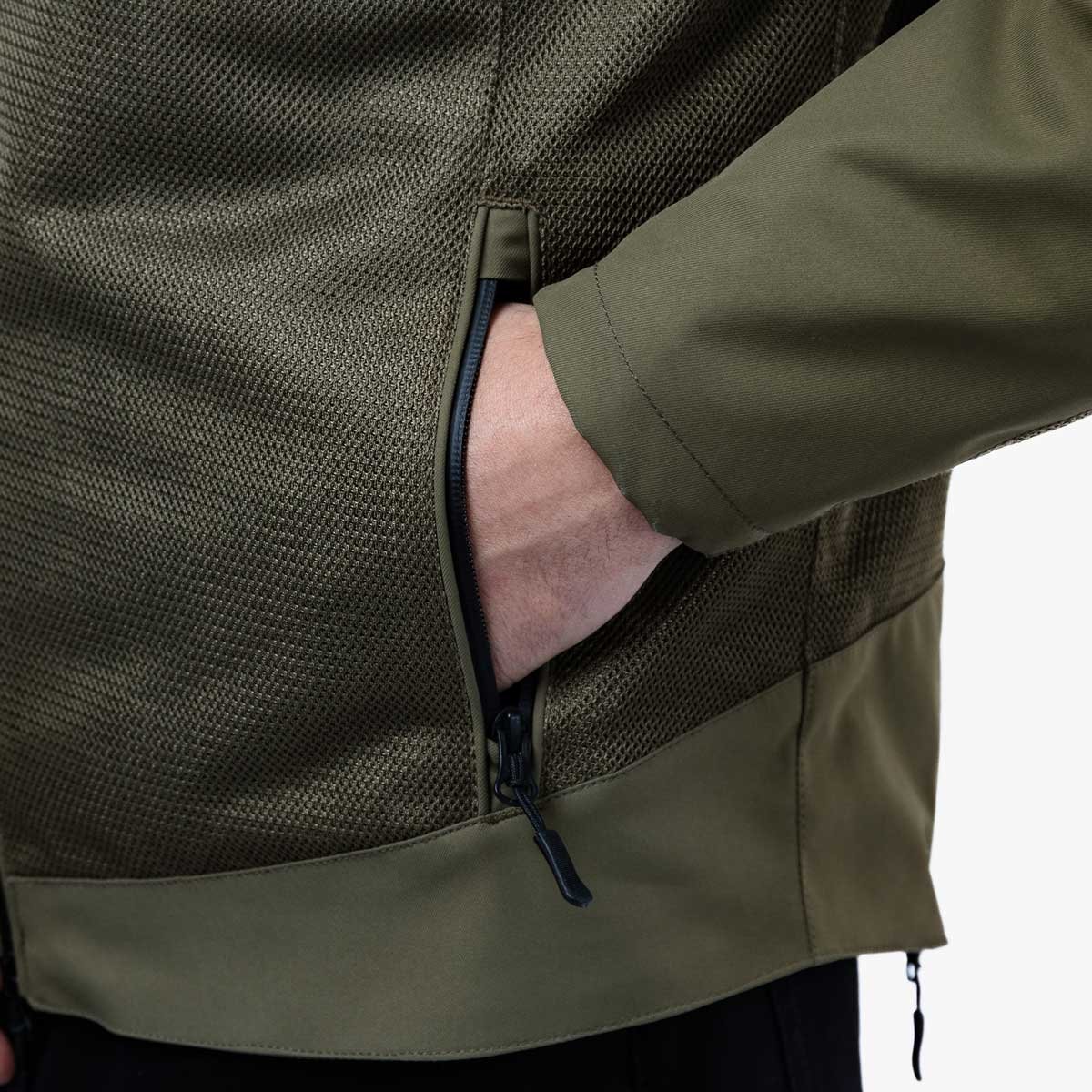 Spada Cafe Air CE Jacket Olive Green - Image 8