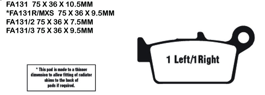 EBC Brake Pads FA131TT
