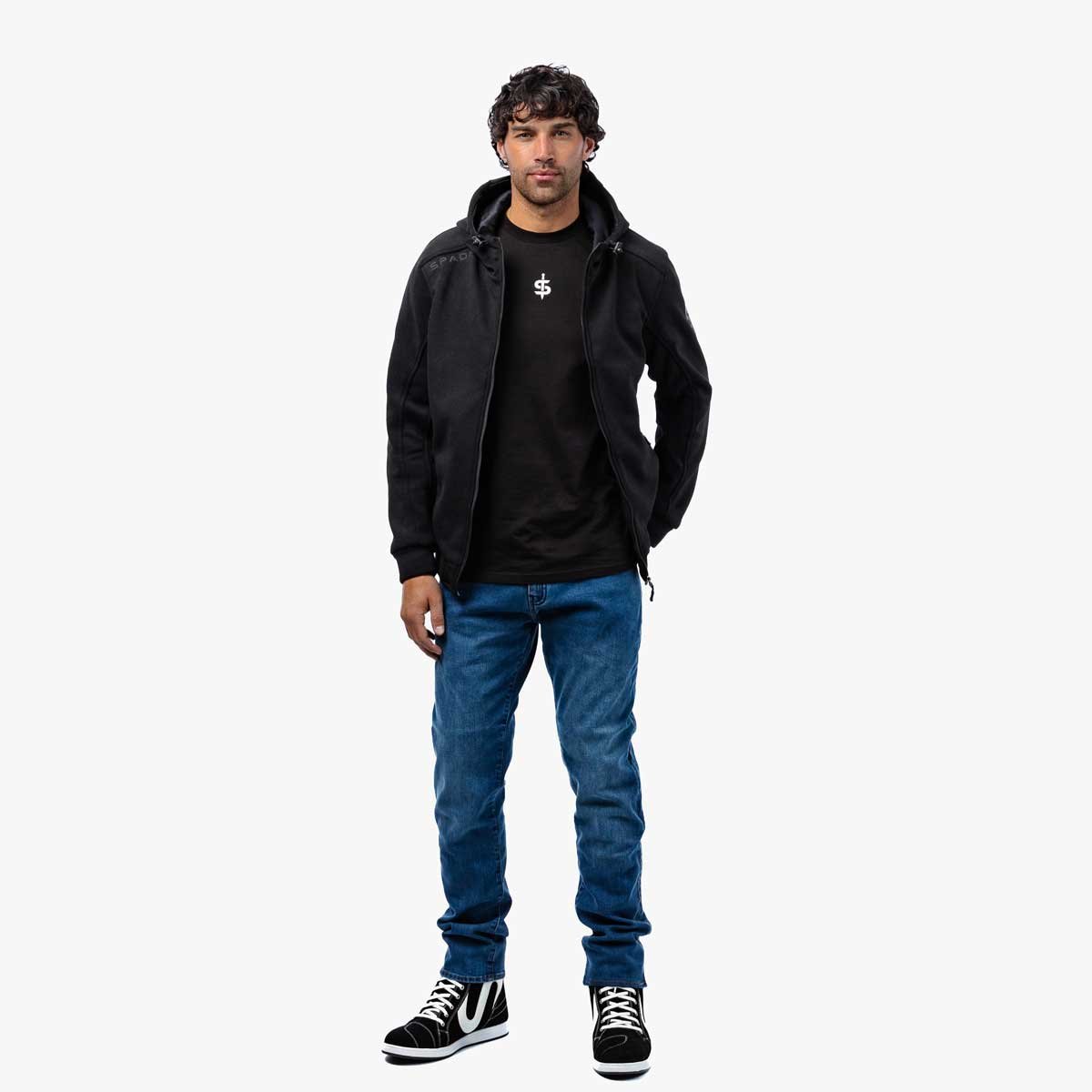 Spada Blade Zip CE Hoodie Black - Image 4