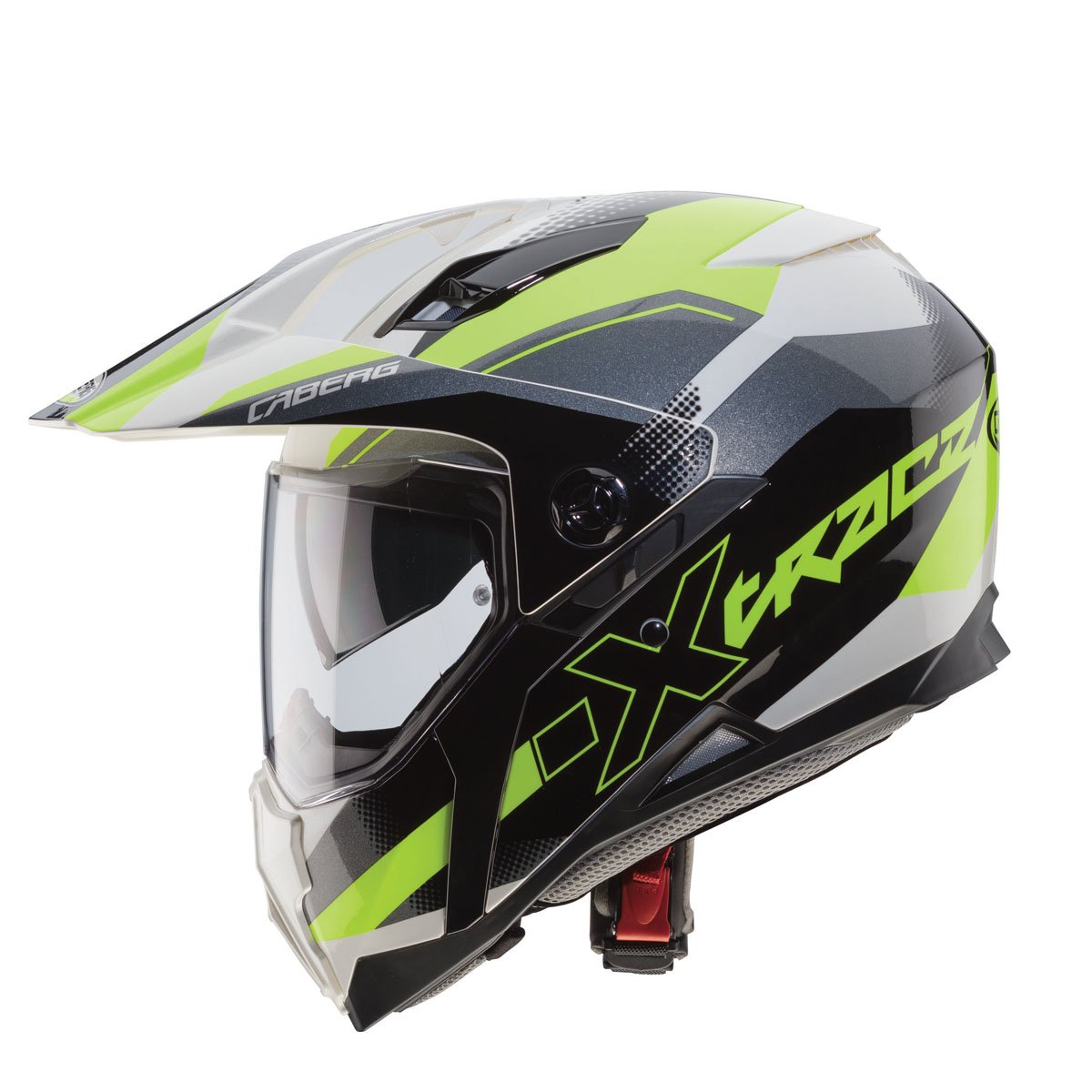 Caberg X-Trace Spark Matt Black/Anthracite/Yellow/Fluo Full Face Motorcycle Helmet - Image 2