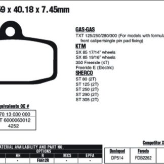 EBC Brake Pads FA612R