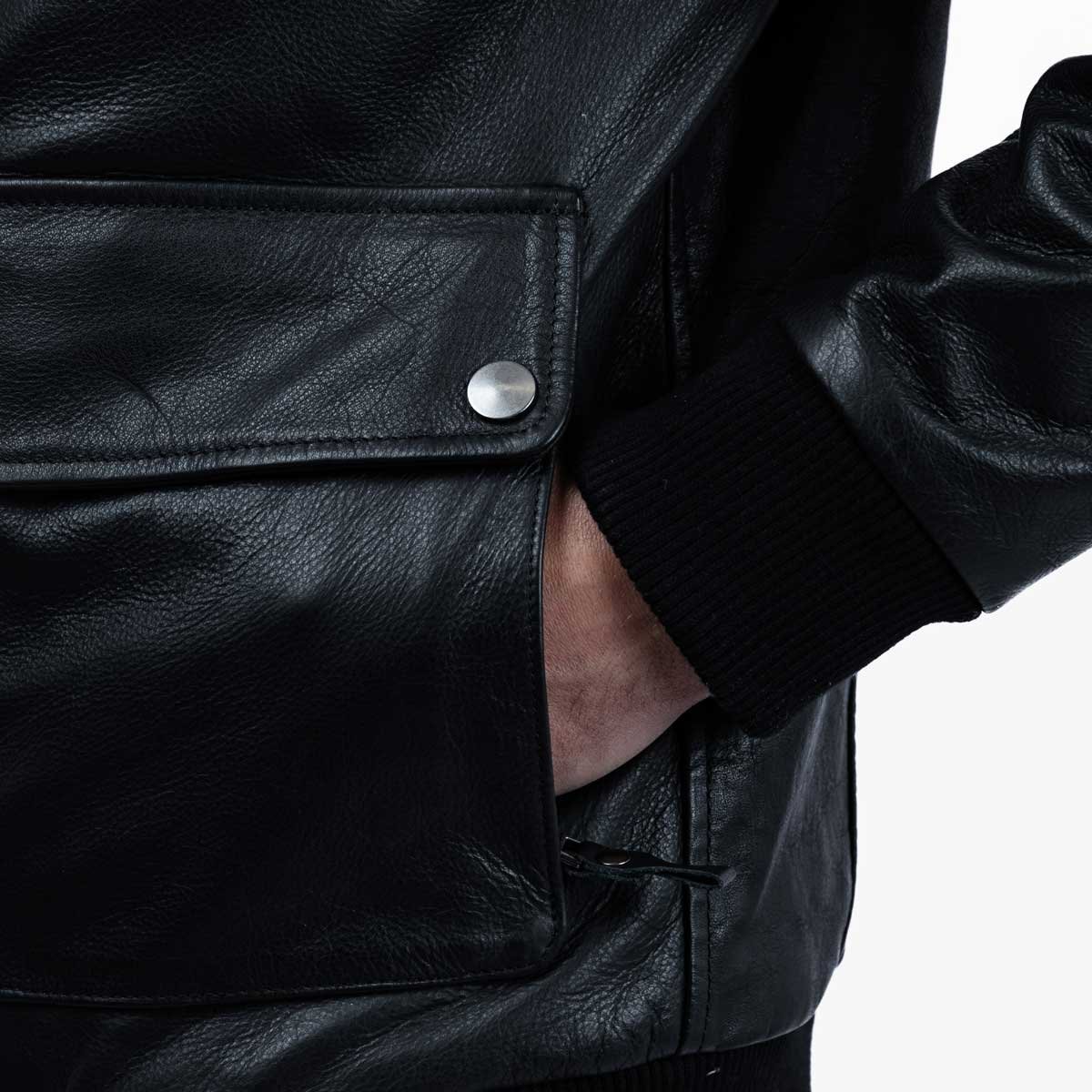 Spada Turbine CE Leather Bomber Jacket Black - Image 16