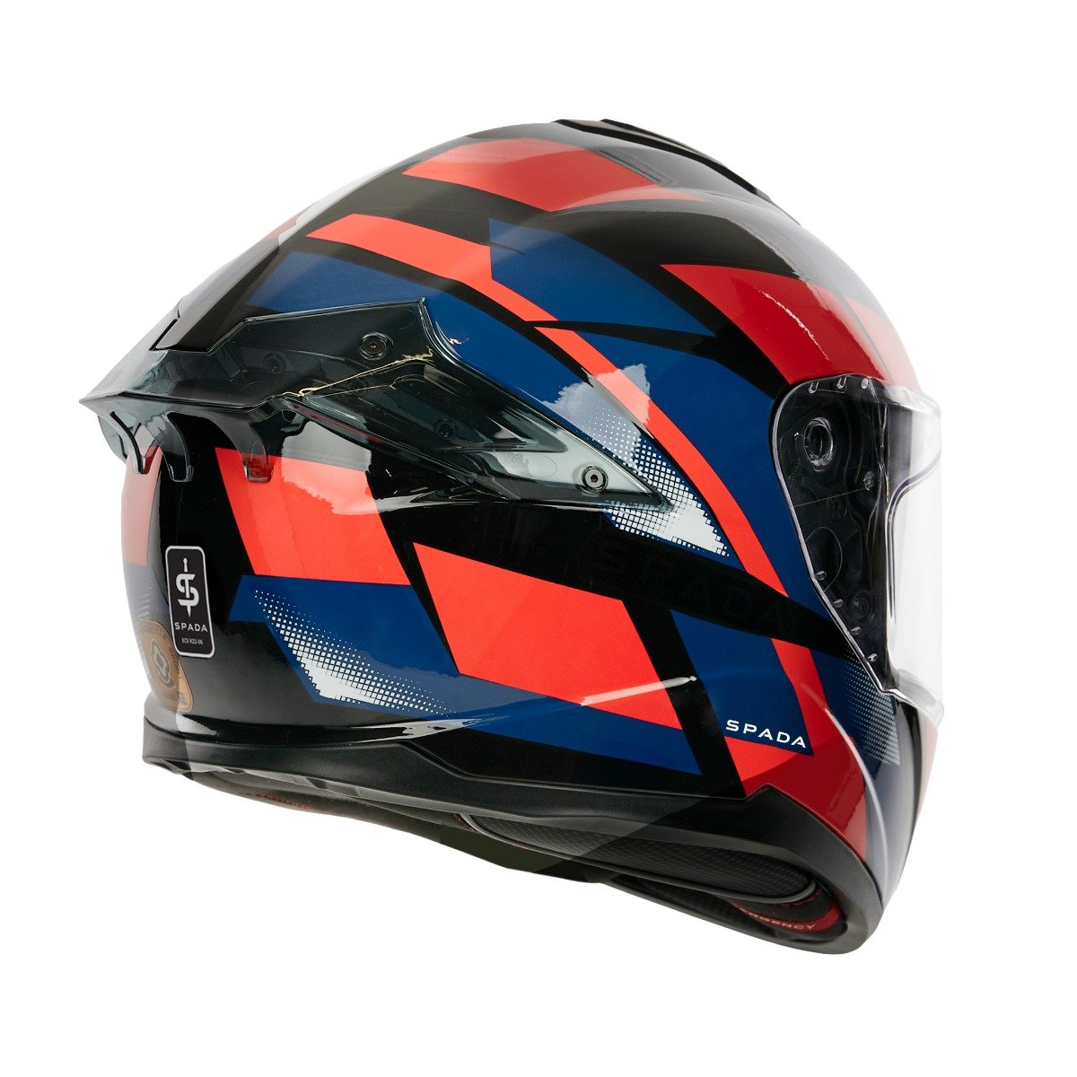 Spada Blade Sabre Black/Blue/Red Helmet - Image 6