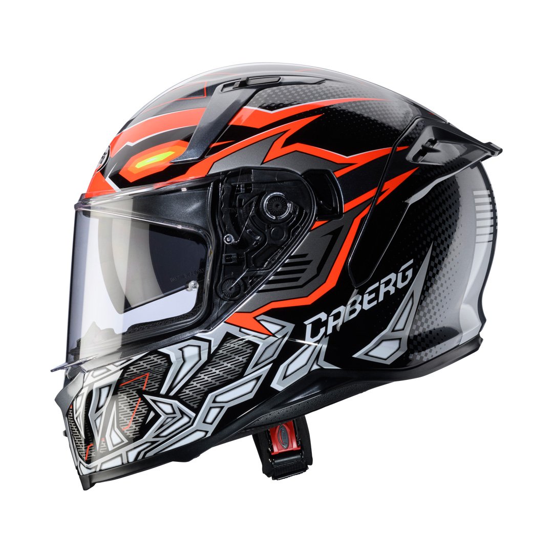 Caberg Avalon X Gurkha Black/Grey/Orange Fluo Helmet - Image 2