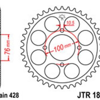 JT Rear Sprockets R/W 1806-47 SUZ [803]