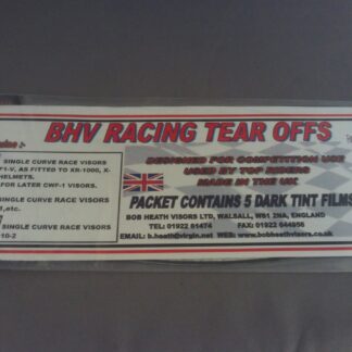 Bob Heath Tear Offs Dark Tint Shoei/OGK/KBC Pack of 5 [TOVSKK]