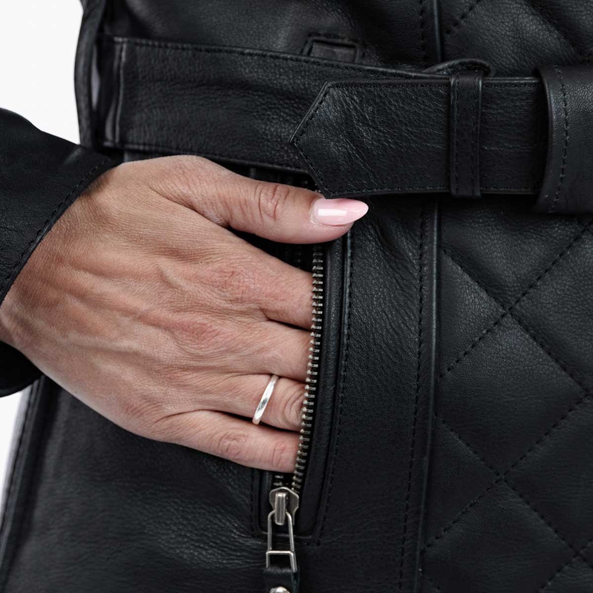 Spada Lancer Leather CE Ladies Jacket Black - Image 18