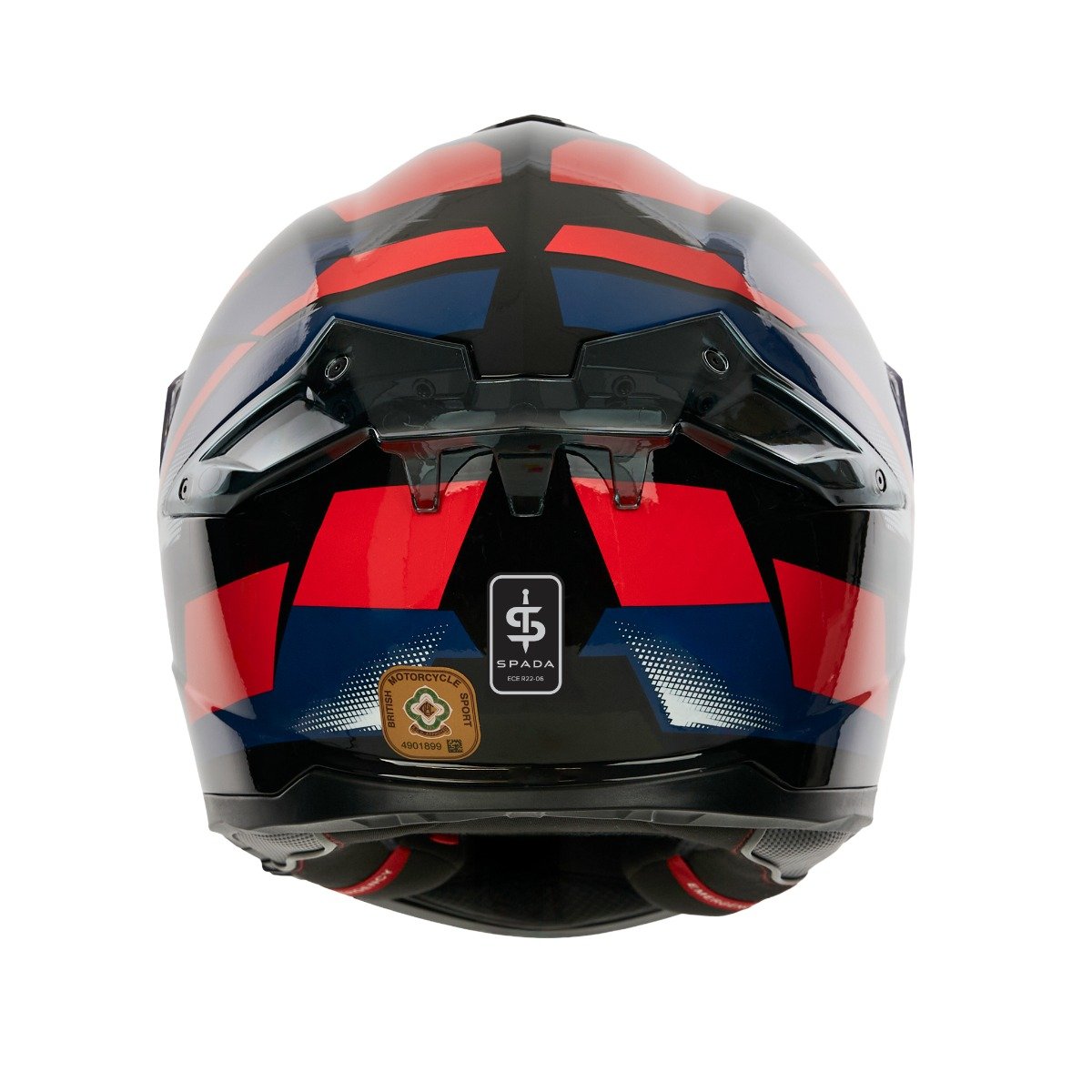 Spada Blade Sabre Black/Blue/Red Helmet - Image 4