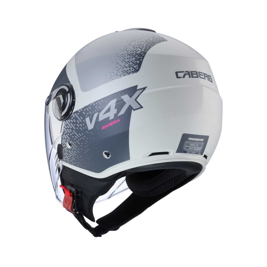 Caberg Riviera V4X Alpha Matt Sand/Anthracite/Grey Helmet - Image 3