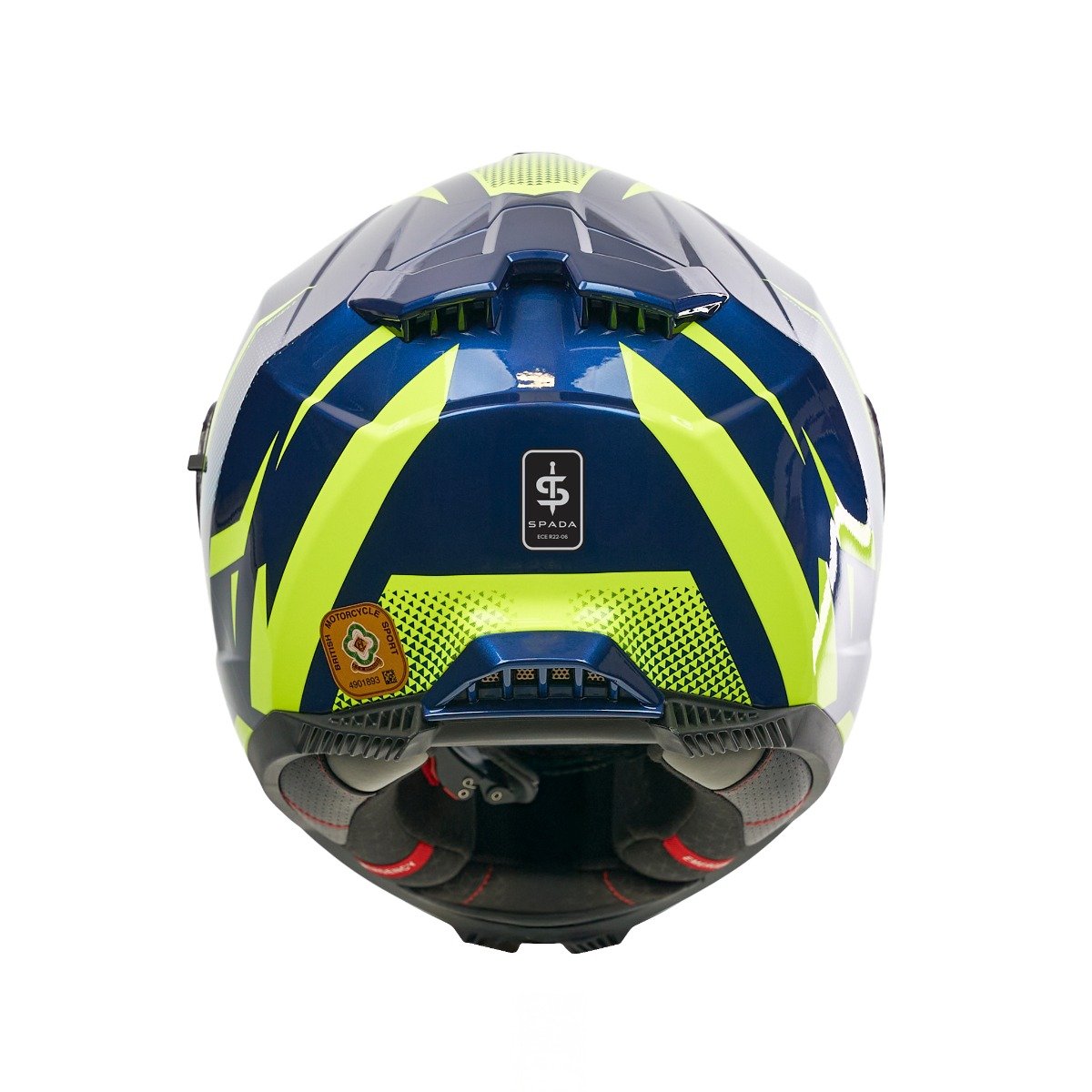 Spada SP18 Vertex Blue/Yellow Helmet - Image 4