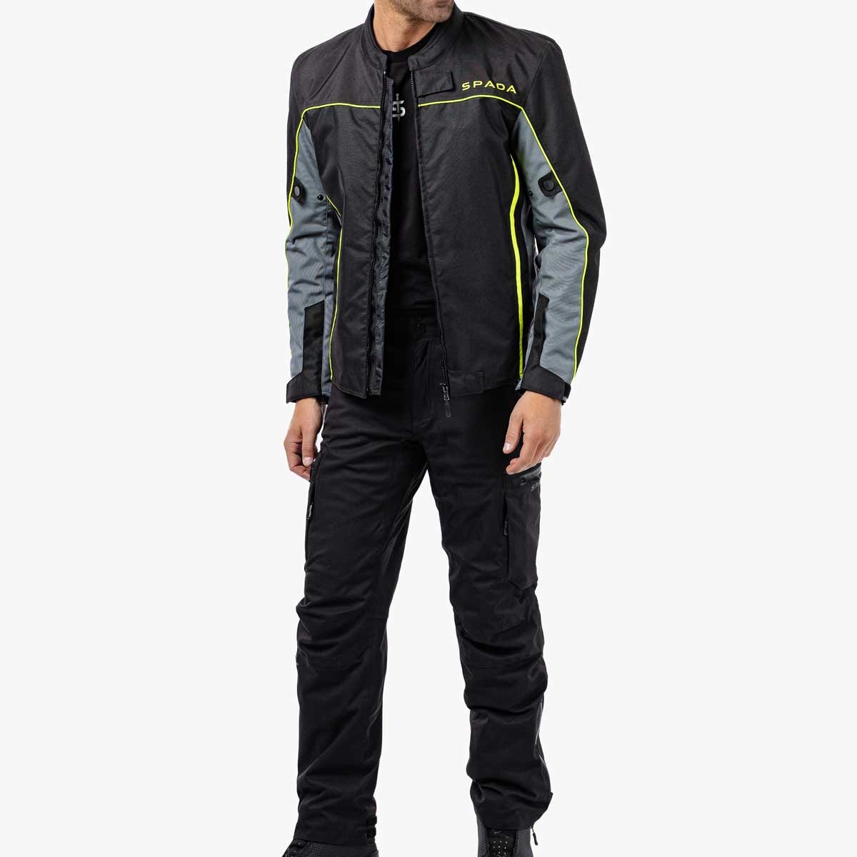 Spada Pace Rev.2 CE WP Jacket Black/Grey/Fluo - Image 5