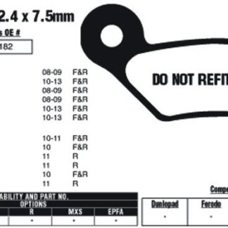 EBC Brake Pads FA609R-SPECIAL ORDER