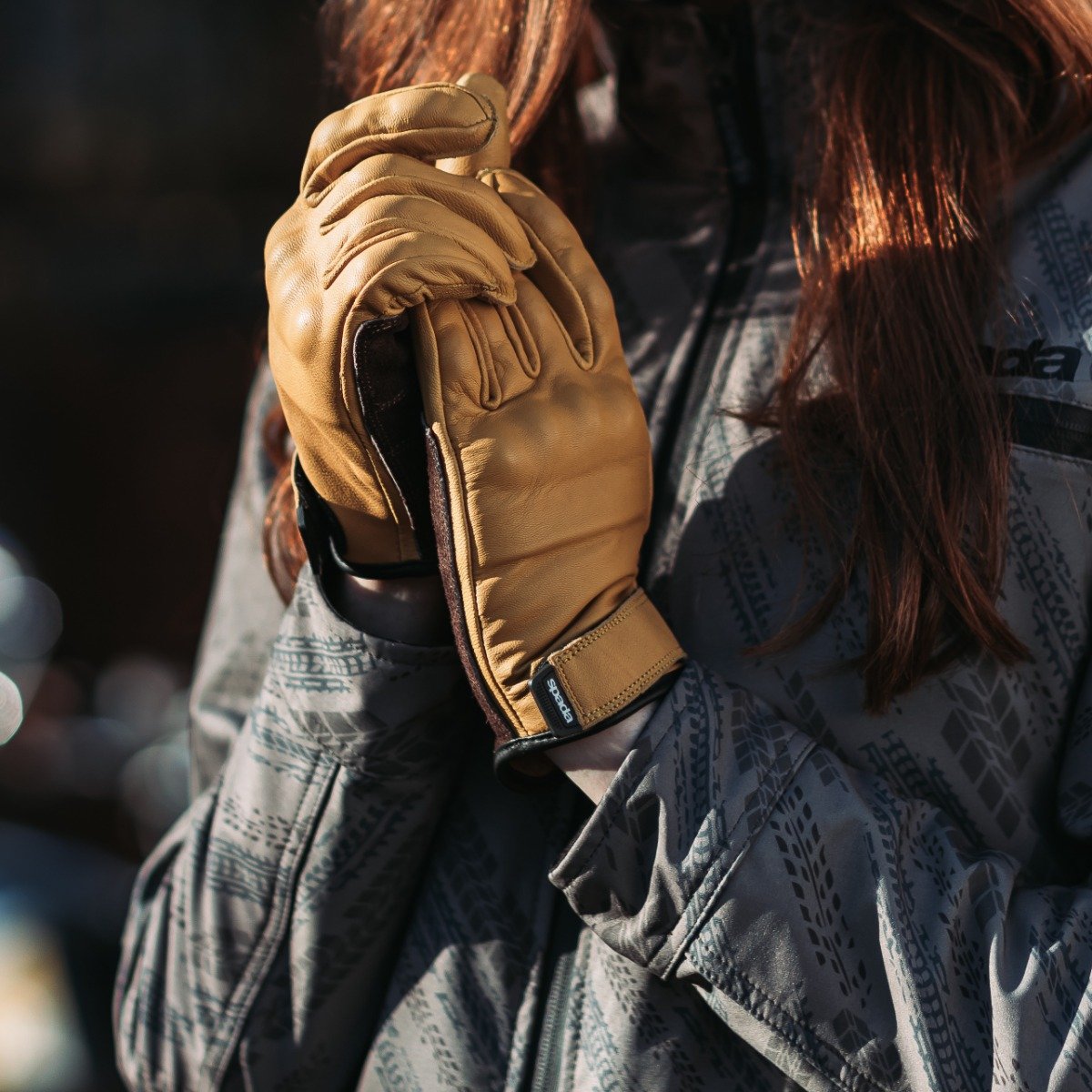 Spada Wyatt CE Leather Gloves Tan - Image 3