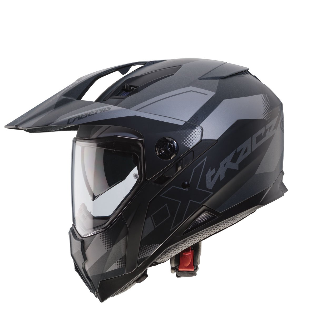 Caberg X-Trace Spark Matt Black/Anthracite/Silver Helmet - Image 2