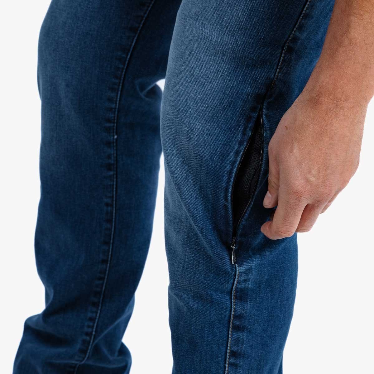 Spada Drifter CE Mens Jeans Short Leg Washed Blue - Image 6