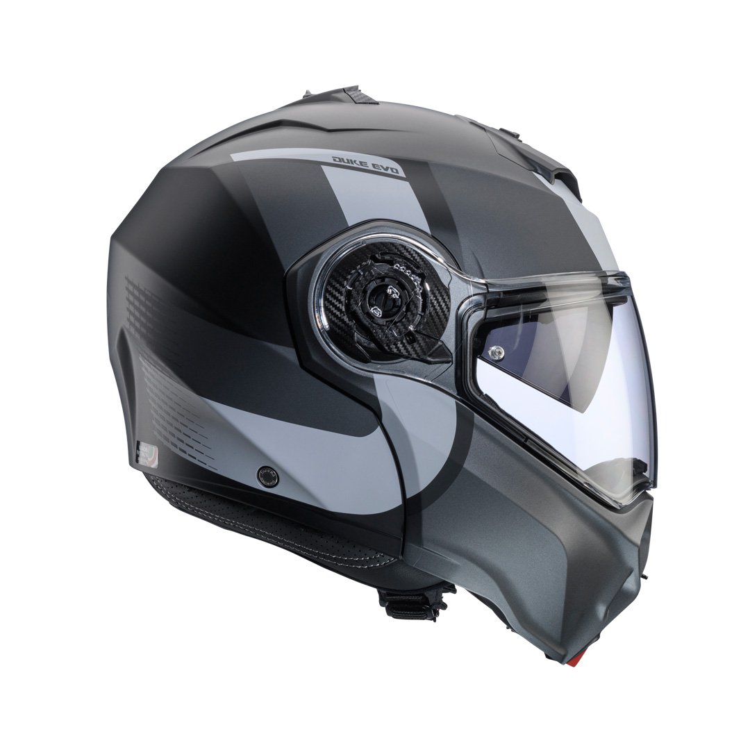 Caberg Duke Evo Indy Matt Black/Gun/Grey Helmet - Image 5