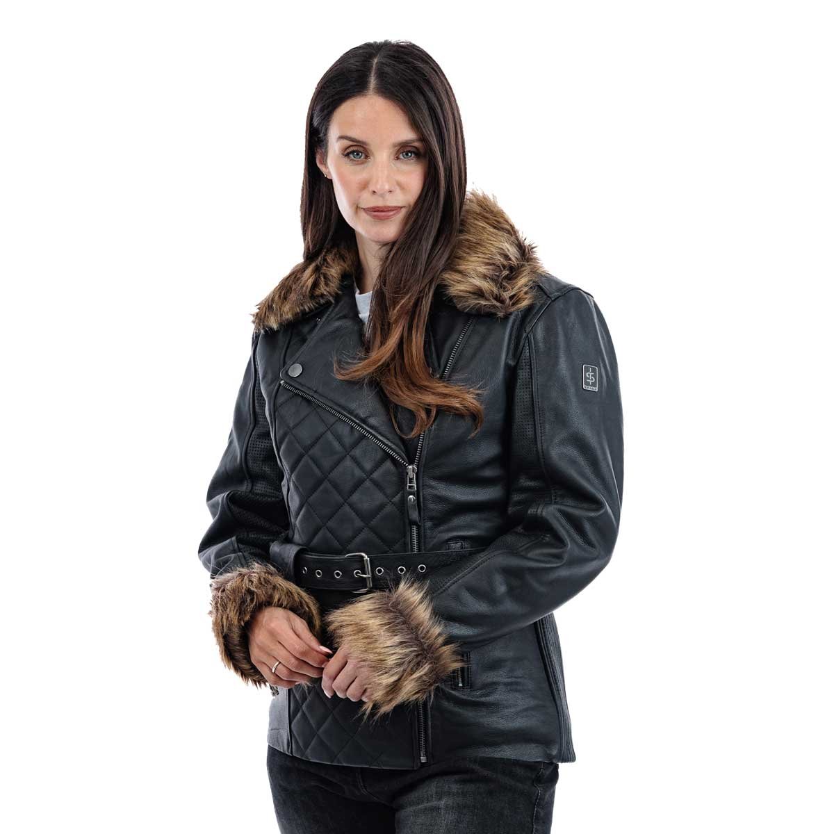 Spada Lancer Leather CE Ladies Jacket Black - Image 6