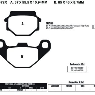 EBC Brake Pads FA372R