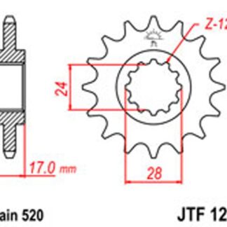 JT Gear Box Sprockets G/B 1295/295-15