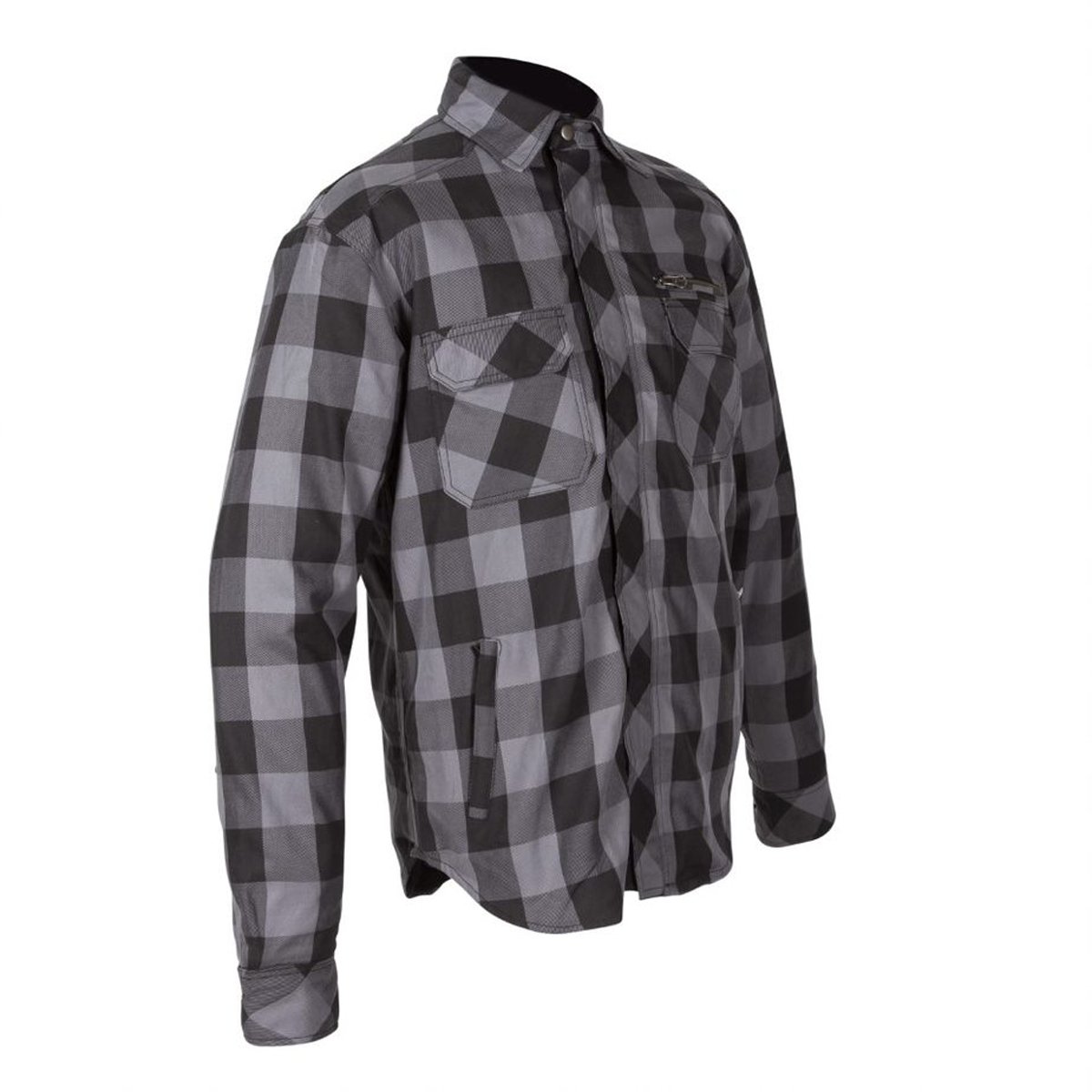 Spada Maine CE Jacket Black And Grey Check Shirt - Image 6