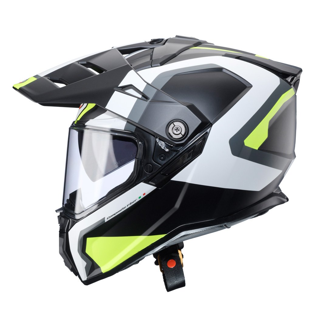 Caberg Tanami Scram Matt Black/Grey/White/Yellow Fluo Helmet - Image 2