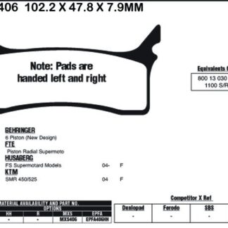 EBC Brake Pads EPFA406HH