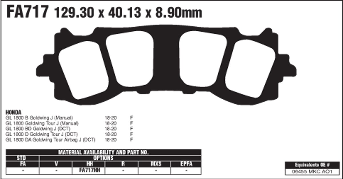 EBC Brake Pads FA717HH - Image 2