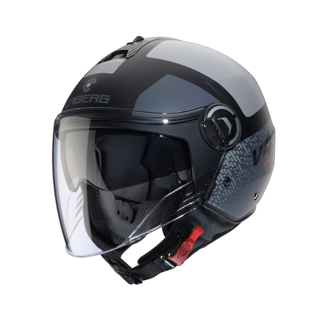 Caberg Riviera V4X Alpha Matt Black/Anthracite/Grey Helmet