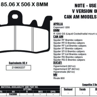 EBC Brake Pads EPFA630HH