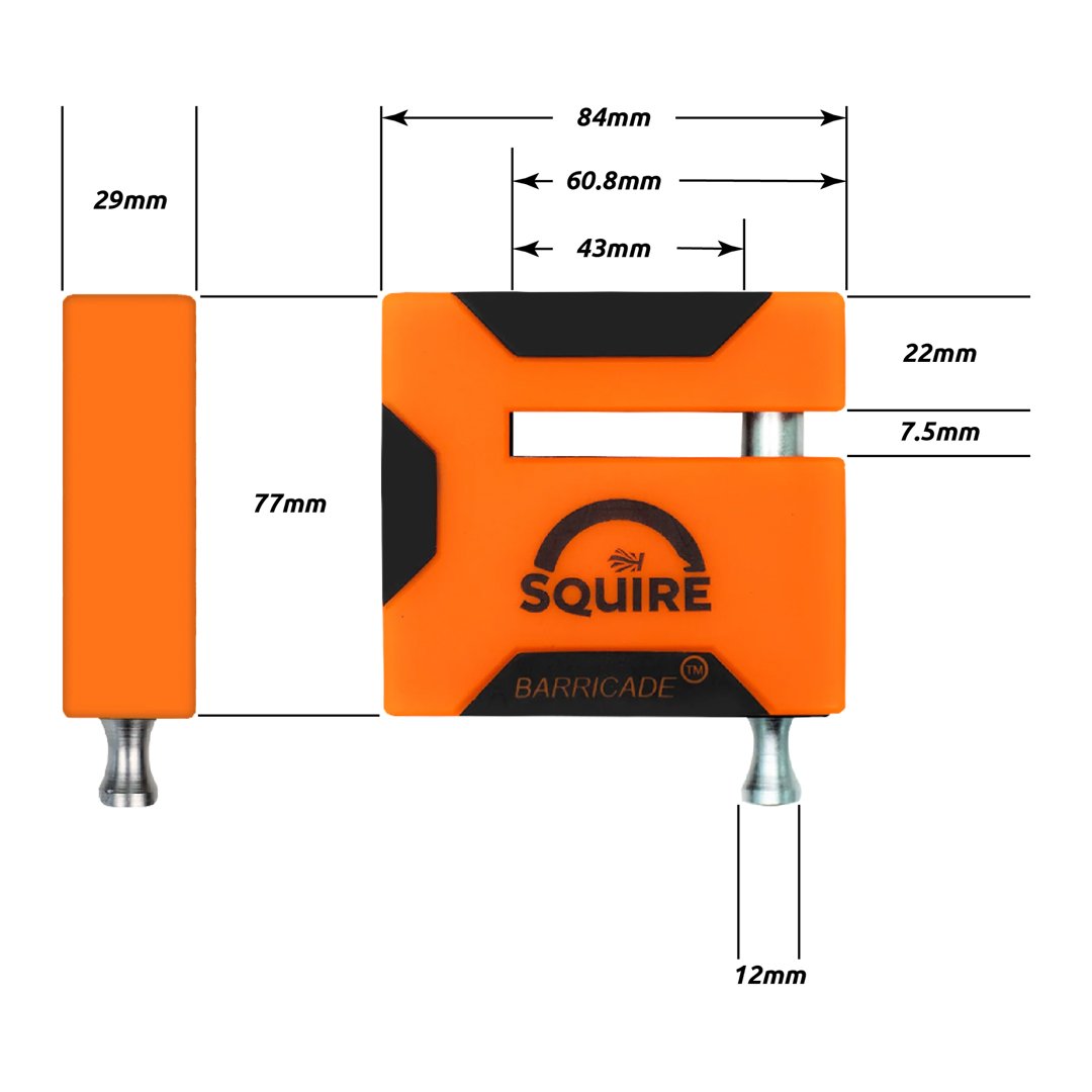 Squire Barricade Disc Lock - Keyed Alike - Special Order - Image 4